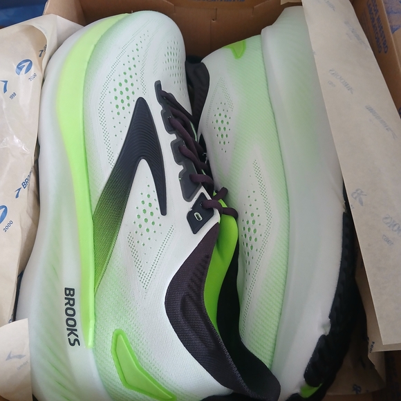 Brooks Men’s Glycerin GTS 23 Supportive Running Brooks Men's Green Running Shoes - Picture 7 of 11